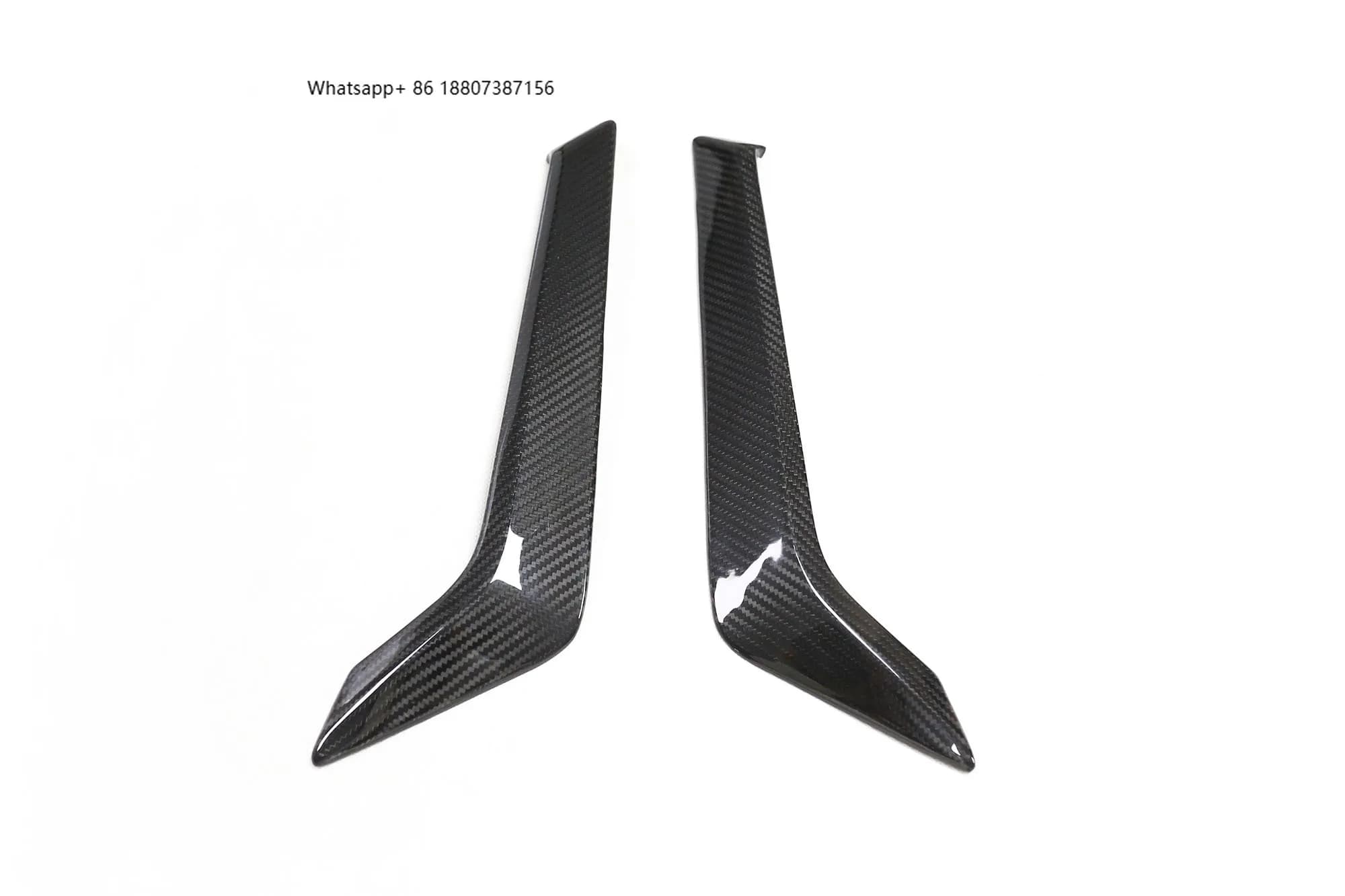 Dry Carbon Fiber Car Side Fender Air Vent Cover Trim forInfiniti Q60 Q60S 2-Door 2017-2021