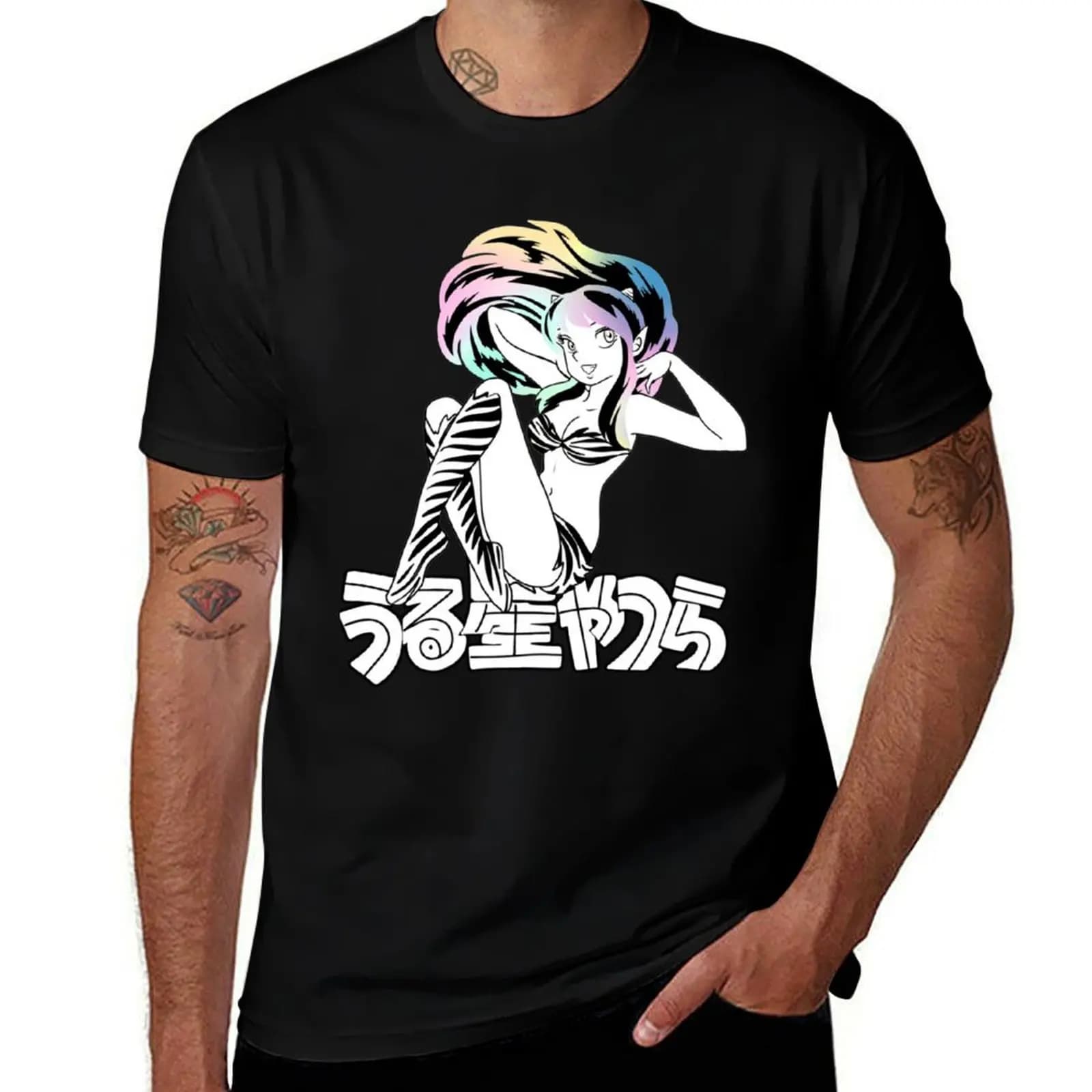 URUSEI YATSURA T-Shirt Independence Day Short Sleeve T-Shirt
