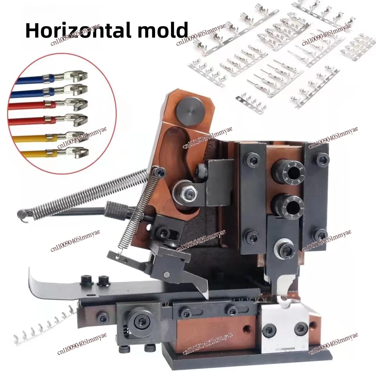 Silent terminal machine Horizontal feeding terminal mold Automatic crimping mold