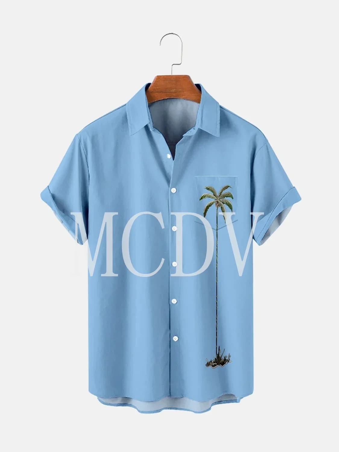 Palm Tree Wrinkle Free 3D All Over Printed Hawaiian Shirt Men For Women Casual Breathable Hawaiian Short Sleeve Shirt