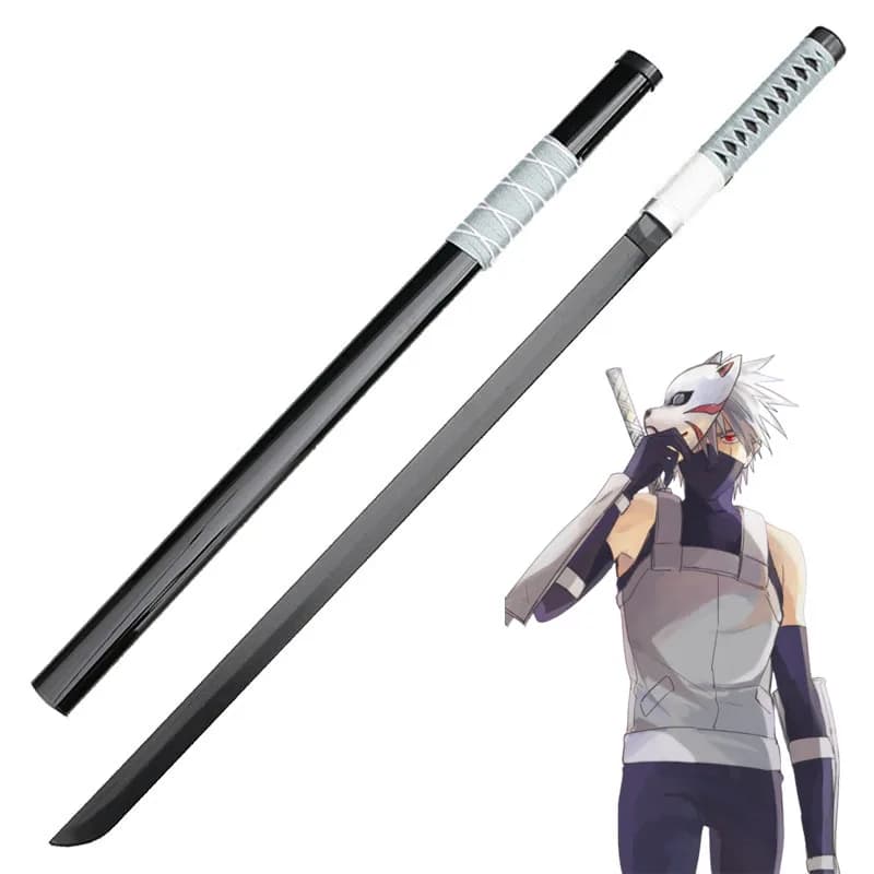 Kakashi 40inch Cosplay Katana Role Play Uchiha Sasuke Wood Assembled 102cm Model Sword