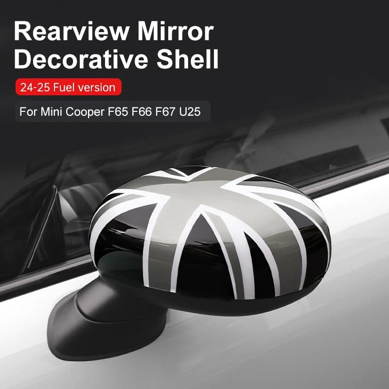 Car Rearview Mirror Shell For Mini Cooper F65 F66 U25 F67 Countryman 2024 2025 ABS Car Mirror Exterior Decorative Accessories