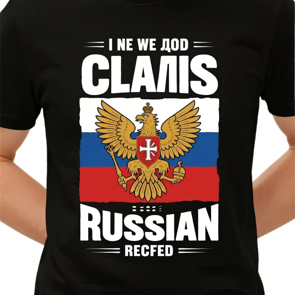 Proud Slavic Russian, Born In Russia. Russian Flag Eagle Cross T-Shirt Summer Cotton Short Sleeve O-Neck Men's T Shirt New S-3XL