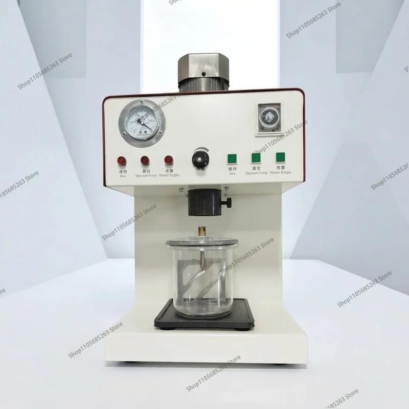Laboratory Vacuum Mixer with Pump, Small Benchtop Degassing Machine for Slurry and Liquid Research