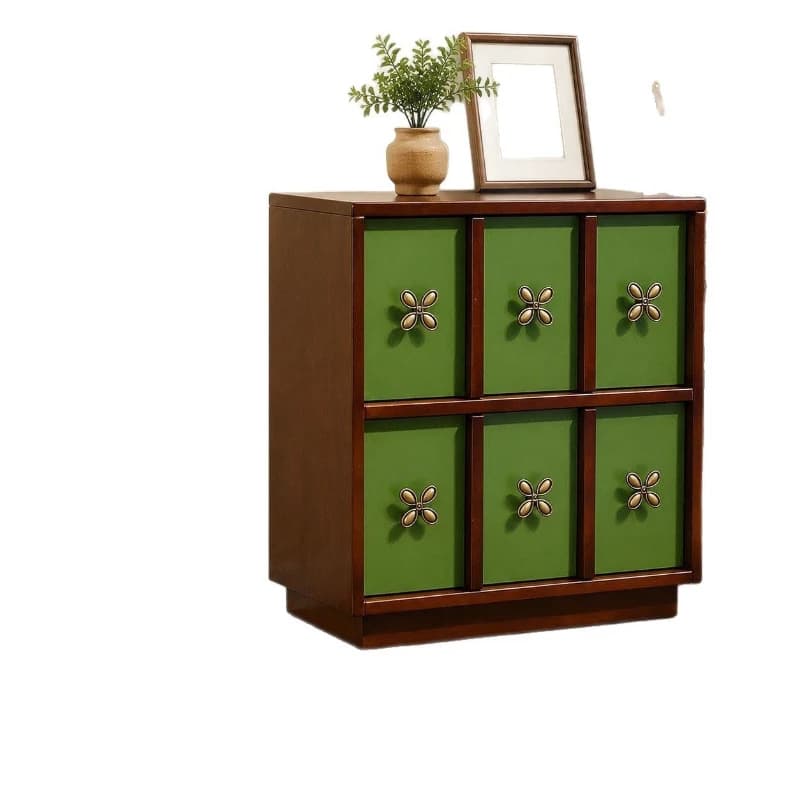 Medieval style combination cabinet, bedroom locker, bedside storage cabinet