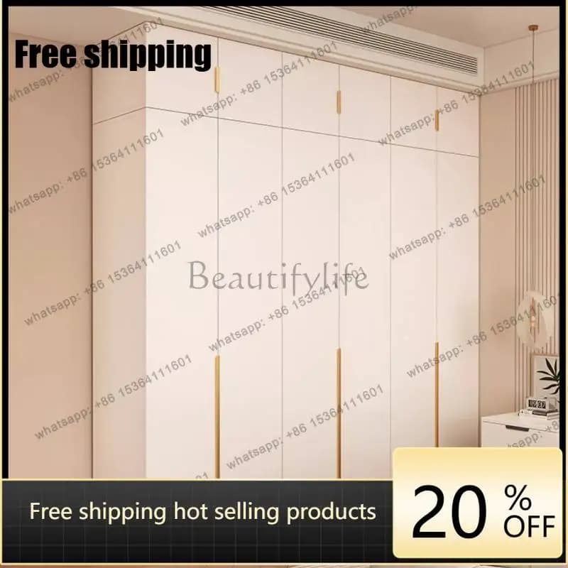 hot Design Luxury Wardrobe Closet Vintage Vintage Adult Wooden Wardrobe Closet Space Saving White Armadio Guardaroba Furniture H