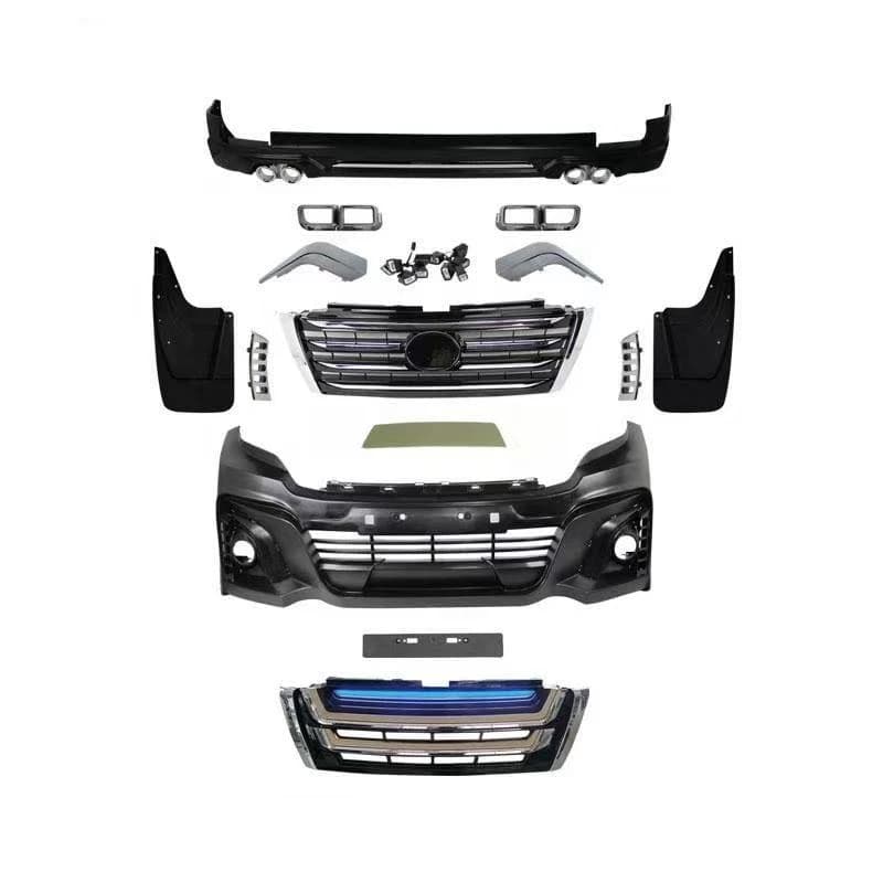 High Quality Prado 2013-2017 Body Kit Front Rear Bumper Lip Fender LED Headlight Round Square Exhaust Pipe Modification Accessor