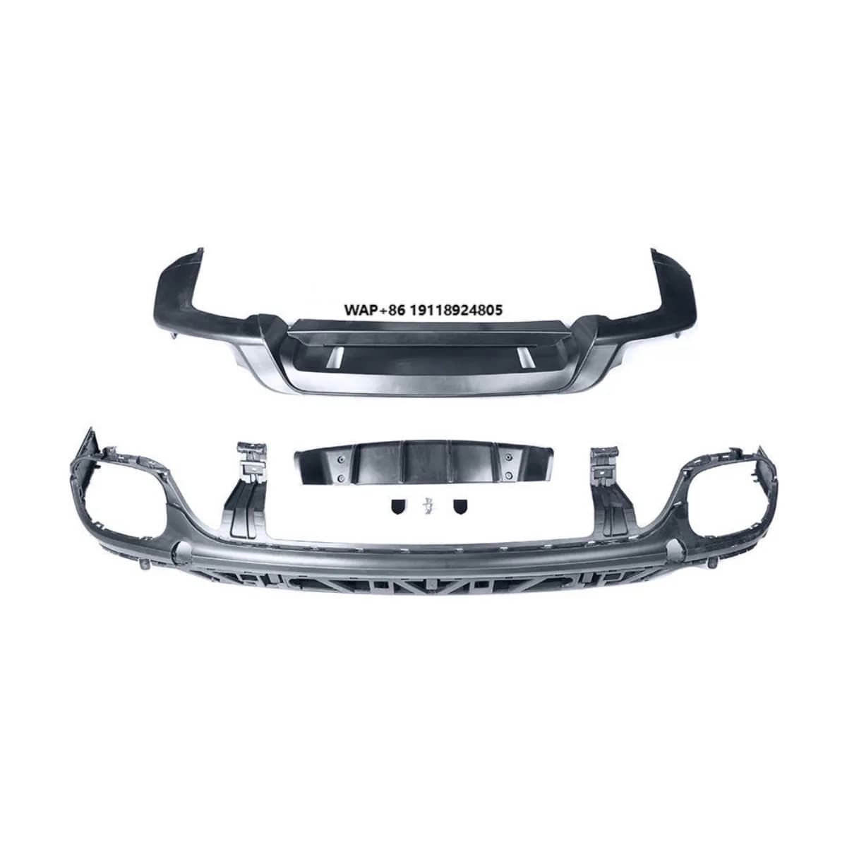 New GTS Rear Bumper for 15-17 Cayenne Models and 18-23 Models Upgrade with Stylish Back Lip