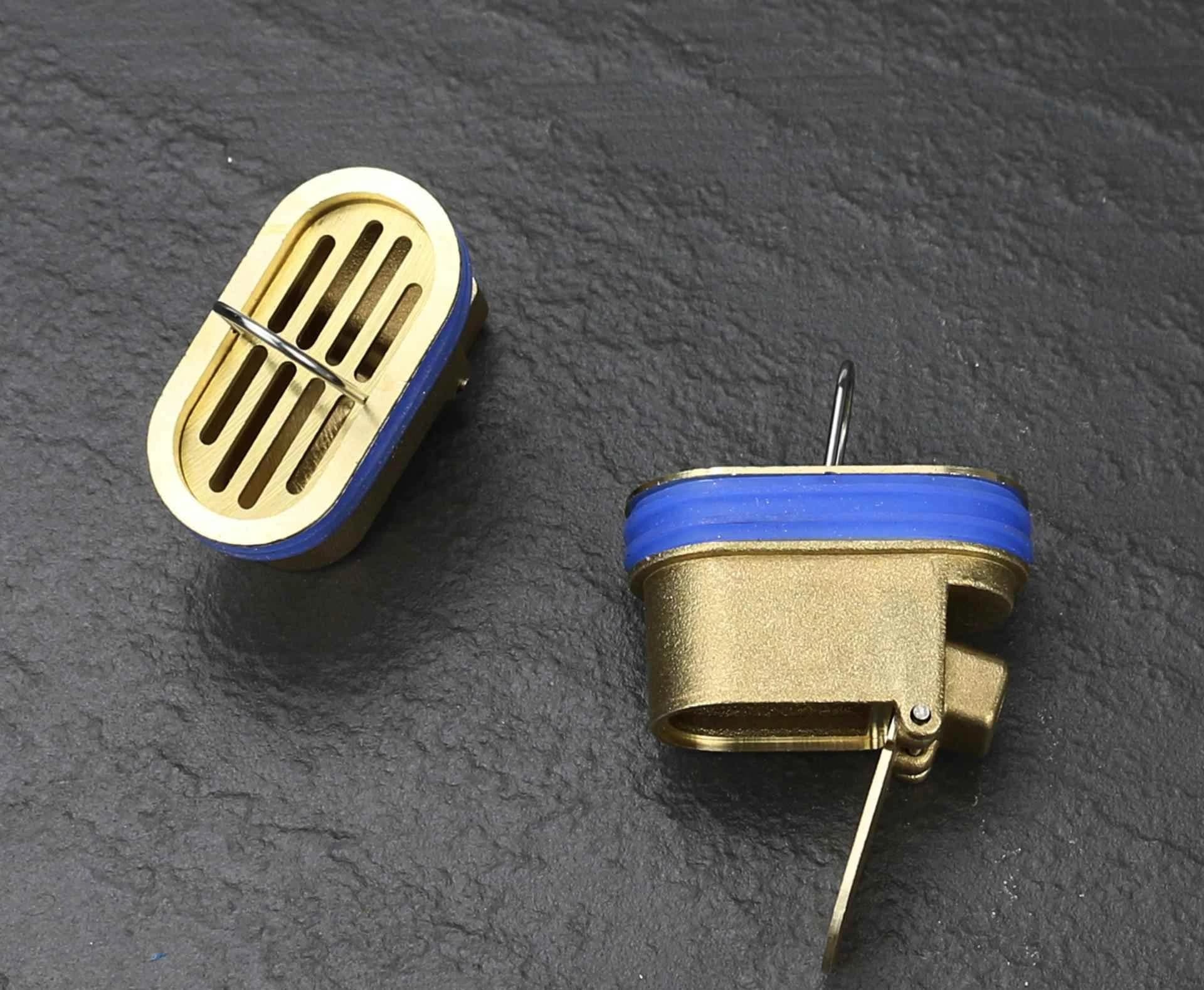 All-copper linear floor drain core with mesh deodorant, anti-overflow, insect-proof and taste-proof all-copper core