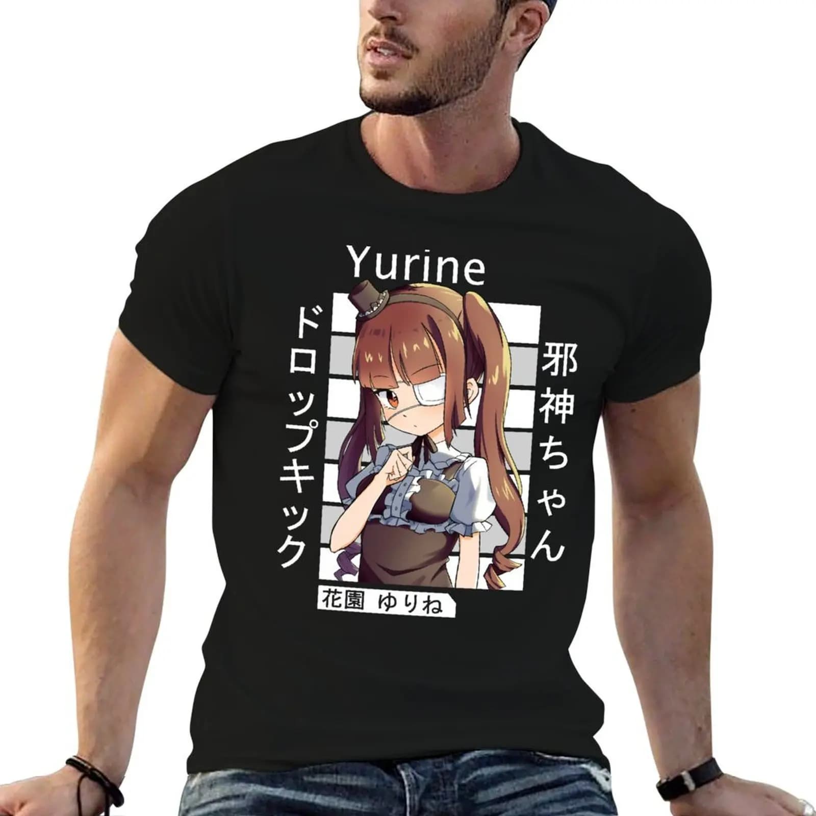 Cute Yurine Hanazono - Dropkick on my Devil! T-Shirt Short sleeve tee topping mens fashion