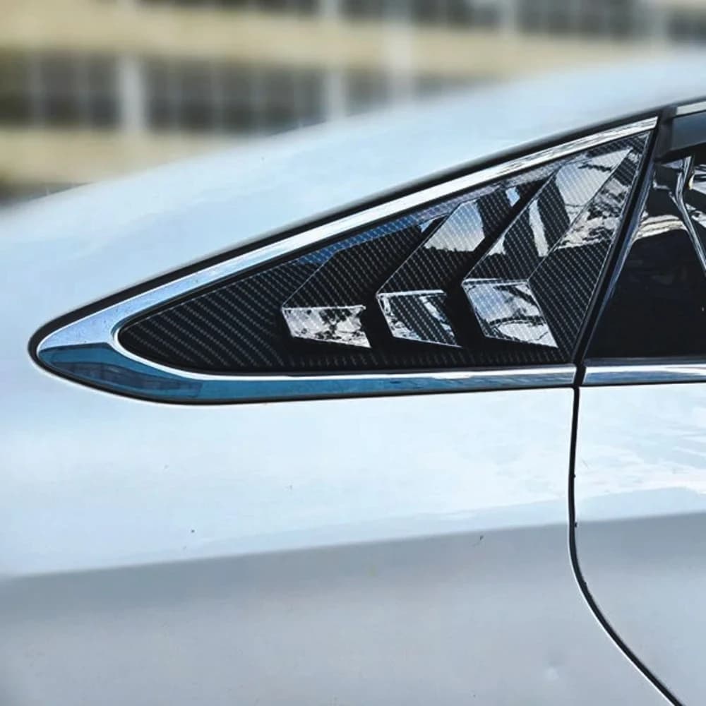 Cubierta  persiana lateral para ventana trasera  coche, para Hyundai Sonata 2015-2019, adorno corativo, ventilación, cubierta  f