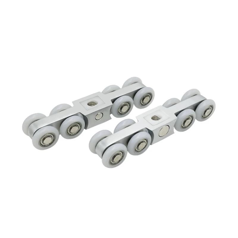 Wooden door hanger silent hanger rail roller sliding sliding door pulley