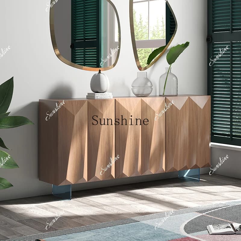 Italian minimalist light luxury creative storage/living room display side cabinet  FT