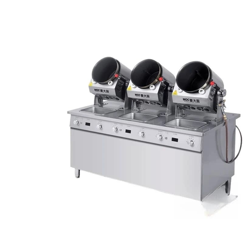 Commercial fully automatic intelligent large drum fried rice central kitchen canteen hotel robot