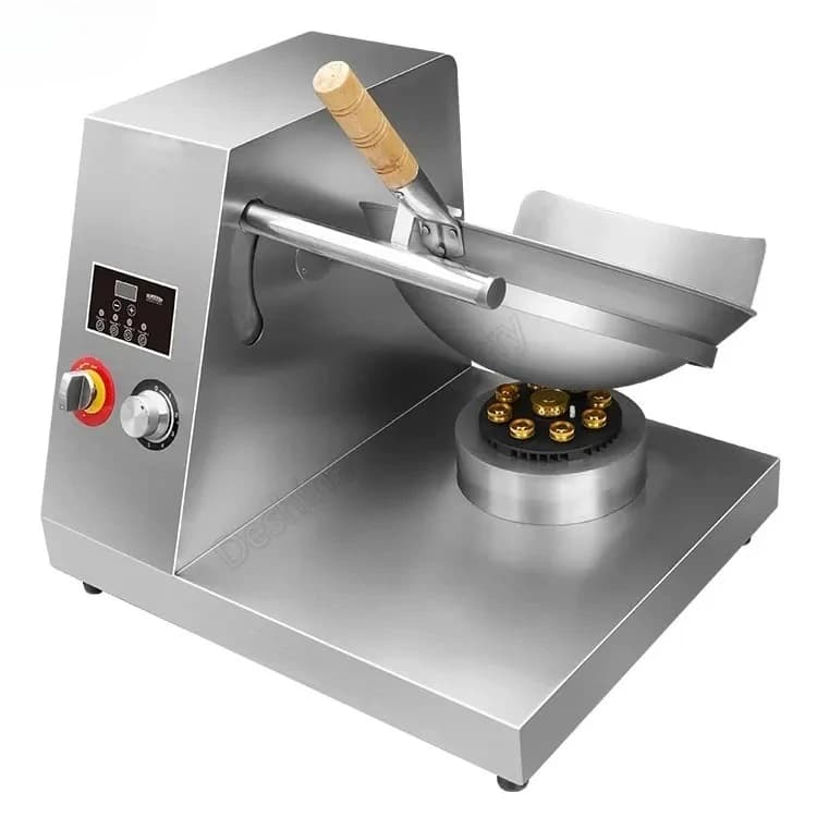 Nut Frying Machine Automatic Stirring Cooker Robot Stir Fry Pan Wok for Restaurant and Hotel