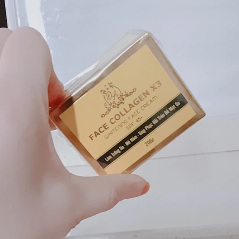 kem collagen X3 dưỡng trắng ngăn ngừa mụn nám mỹ phẩm đông anh phục hồi da hư tổn White Lightening 20g