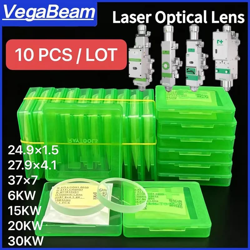 10 PCS Raytools Original Laser Protective Lens 27.9x4.1 24.9x1.5 37x7mm 12KW 15KW 20KW for BM109 BM110 BM111 BM06K Raytools Lens