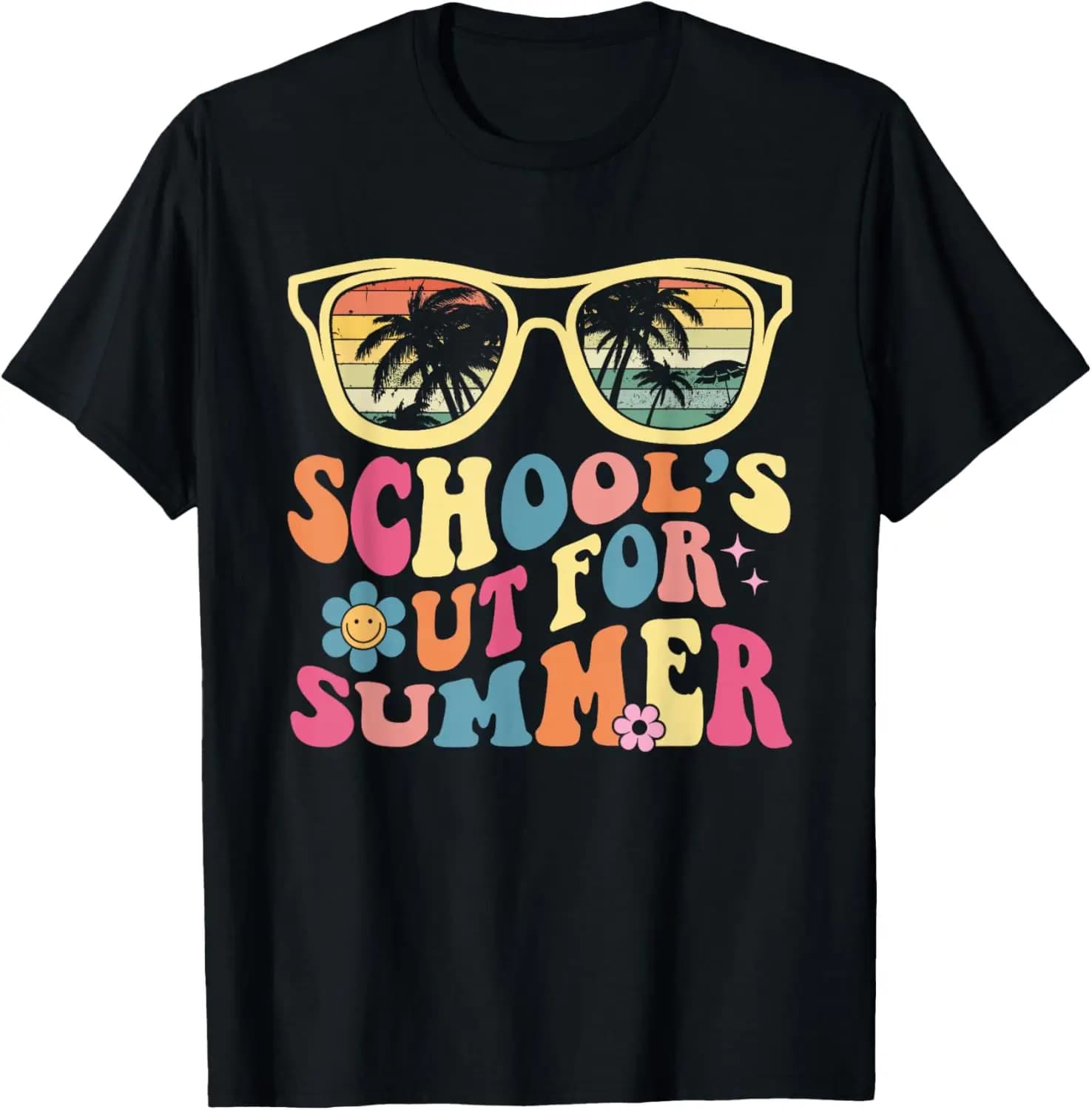 Last Day Of School Retro Teacher School's Out For Summer T-Shirt