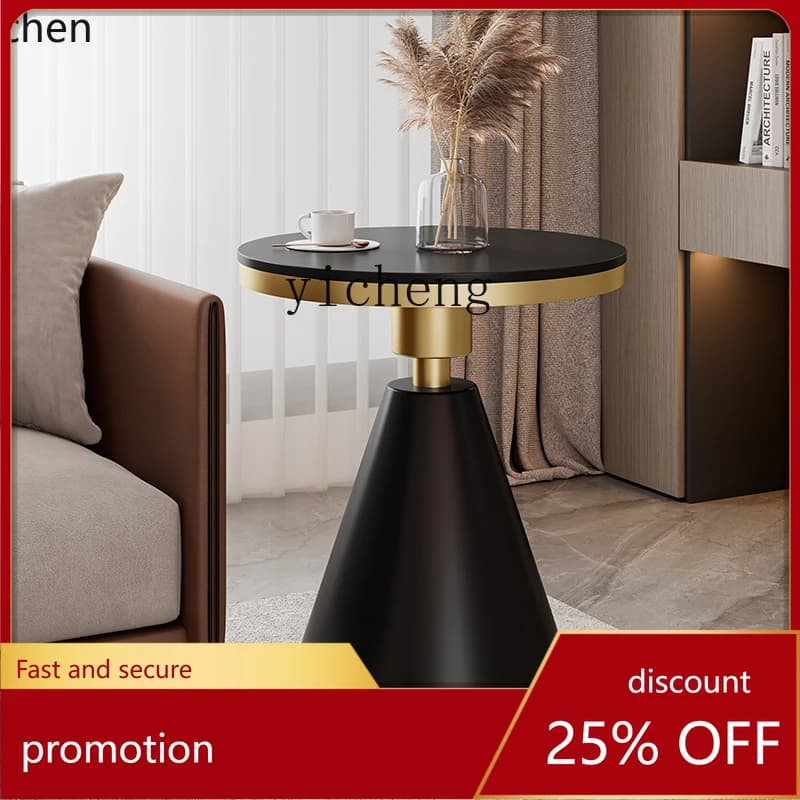 ZML sofa side few living room household rock slab small coffee table side tabler few bedside storage balcony small round table
