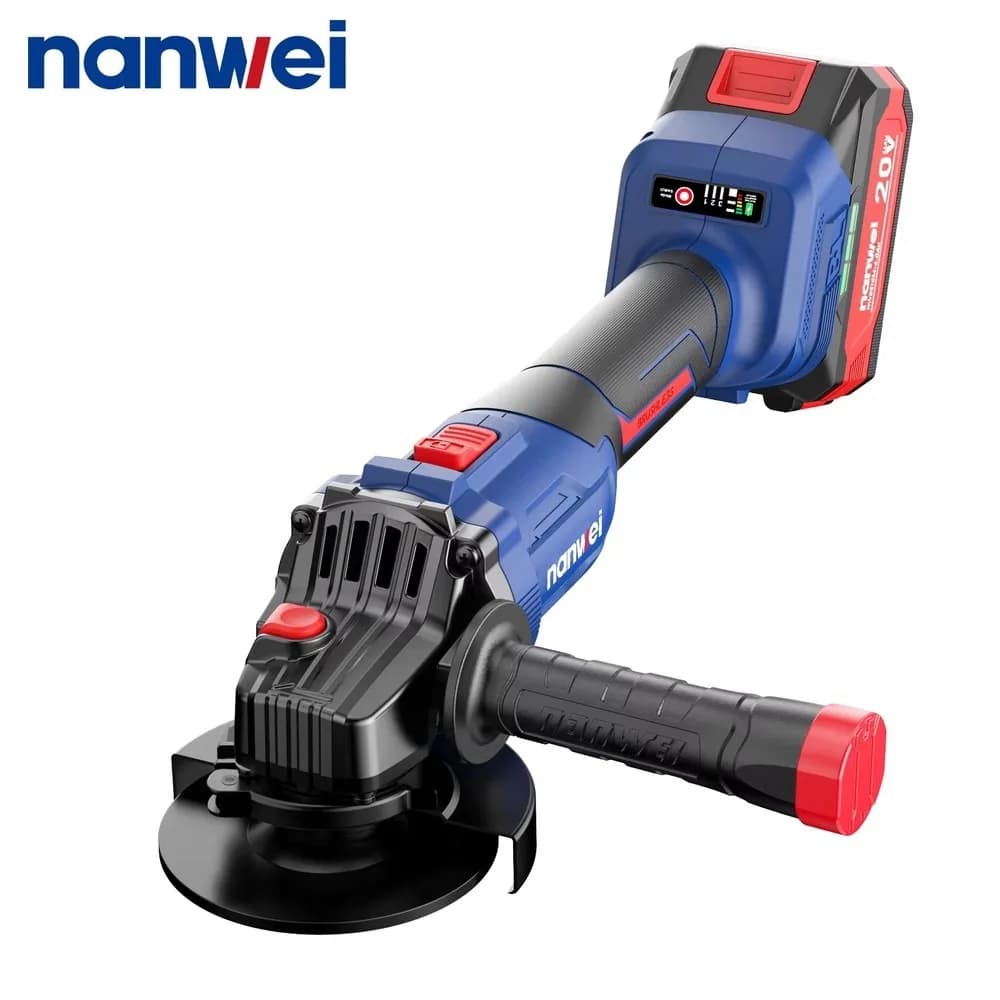 115/125mm Brushless Cordless Angle Grinder 9800RPM Power Tool Cutting Polishing Grinding Machine