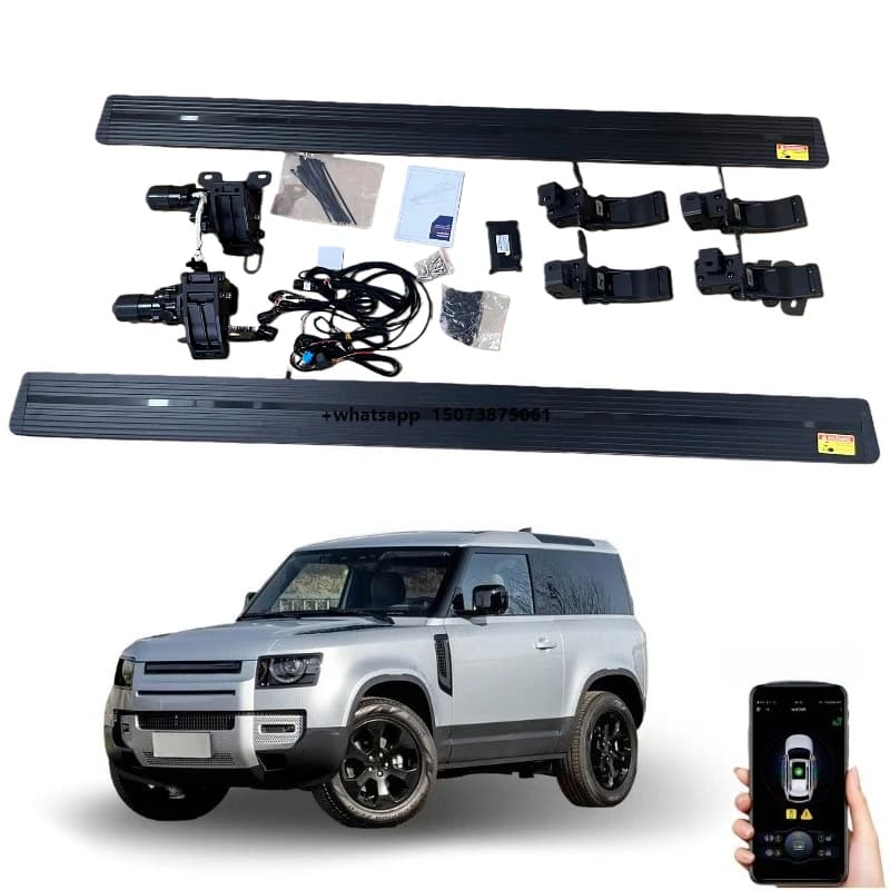 Aluminum Automatic Electric Side Step for Defender 90 Running Board Automobile Accessories