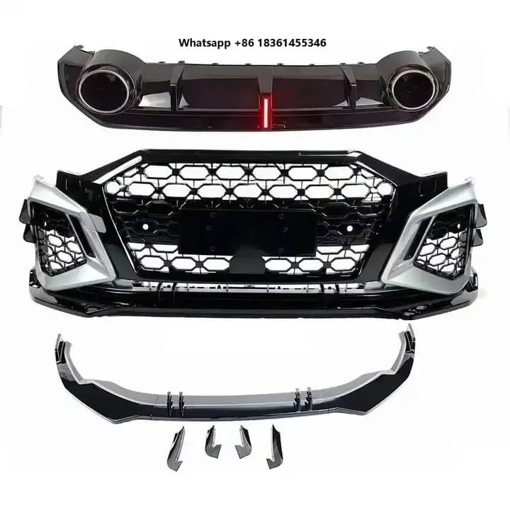 For  A3 2021-2023 Upgrade to RS3  Front Bumper Front Lip Diffuser STLF Factory Bodykit