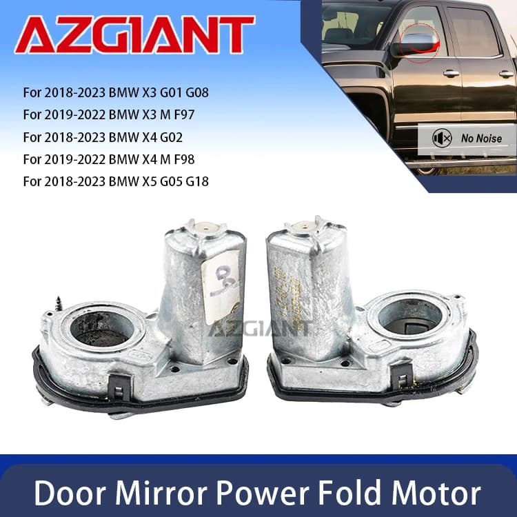 AZGIANT Car Door Mirror Power Fold For BMW X3/X4/X5 G01 G08 G02 G05 Reinforced Anti-pinch Protection Vehicle Body Parts