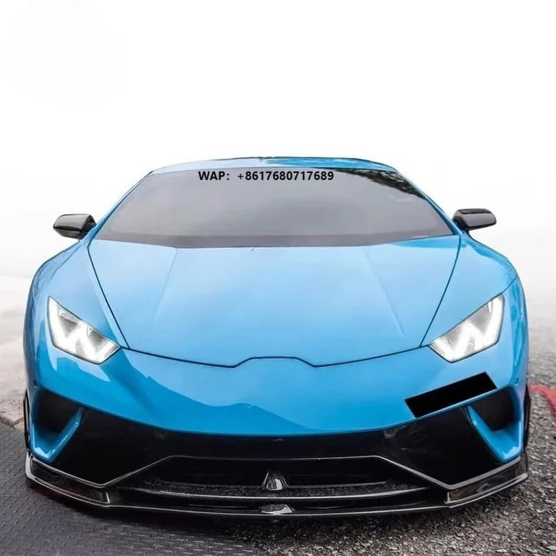 For  Huracan Performante Coupe 2-Door 2017-2019 Dry Carbon Fiber Front Lip Car Bumper Body Kit