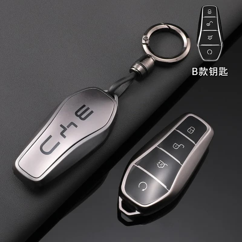 Silver TPU Car Flip Remote Key Case Cover Holder Shell Fob For BYD Song Plus Atto 3 Han EV Tang DM Qin Seal Dolphin Accessories