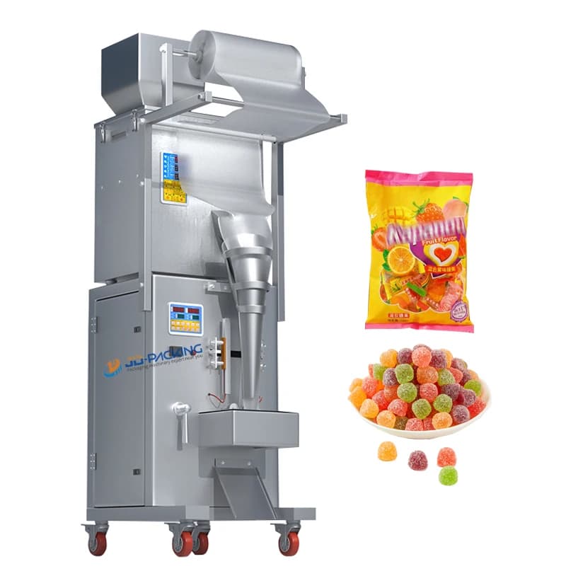 Small Automatic Vertical Snack Candy Bag Filling and Sealing Packing Packaging Machine