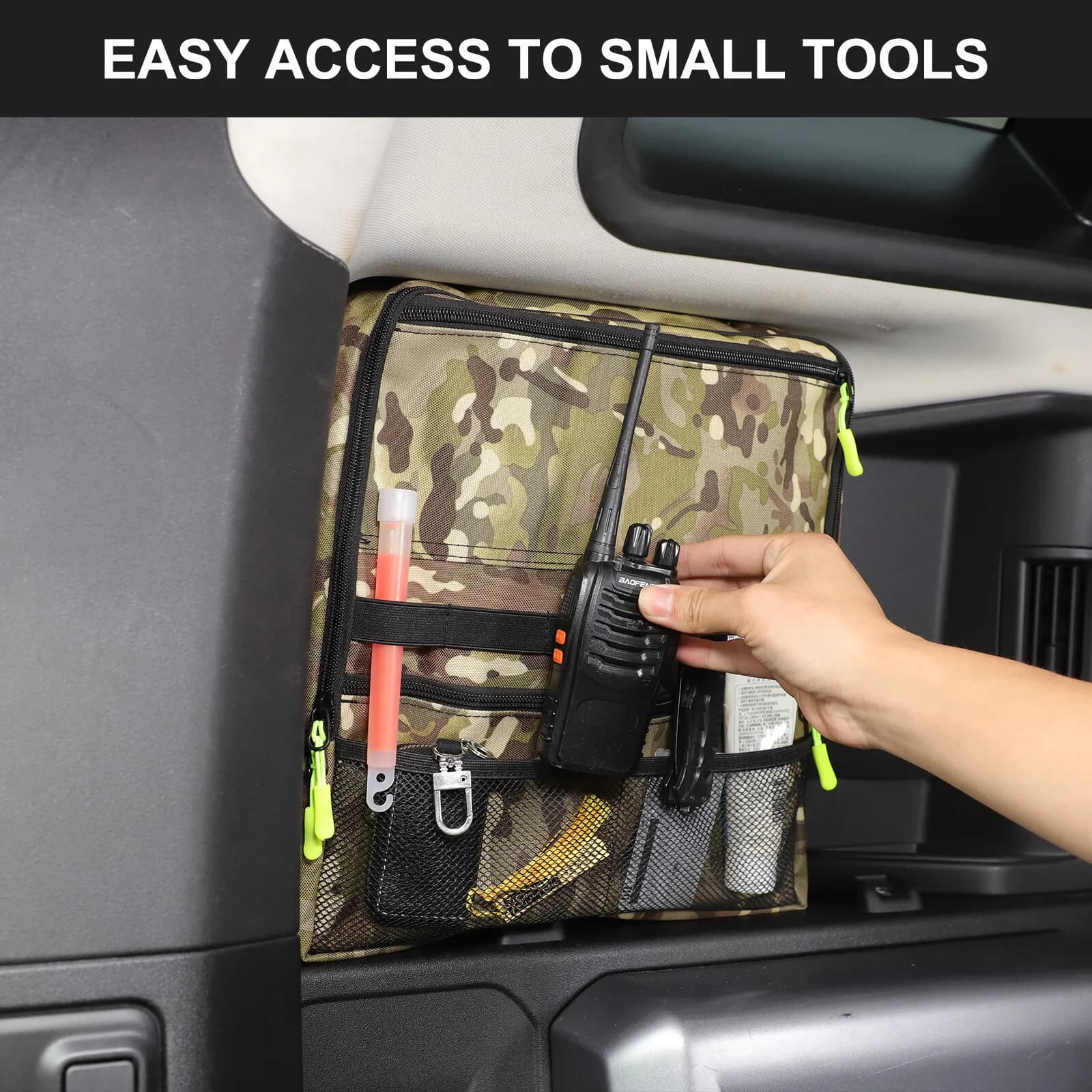 1PCS Camo Color Car Trunk Side Window Storage Bag For Land Rover Defender 110 2020-2025 Multipurpose Organizers Storage Pouch