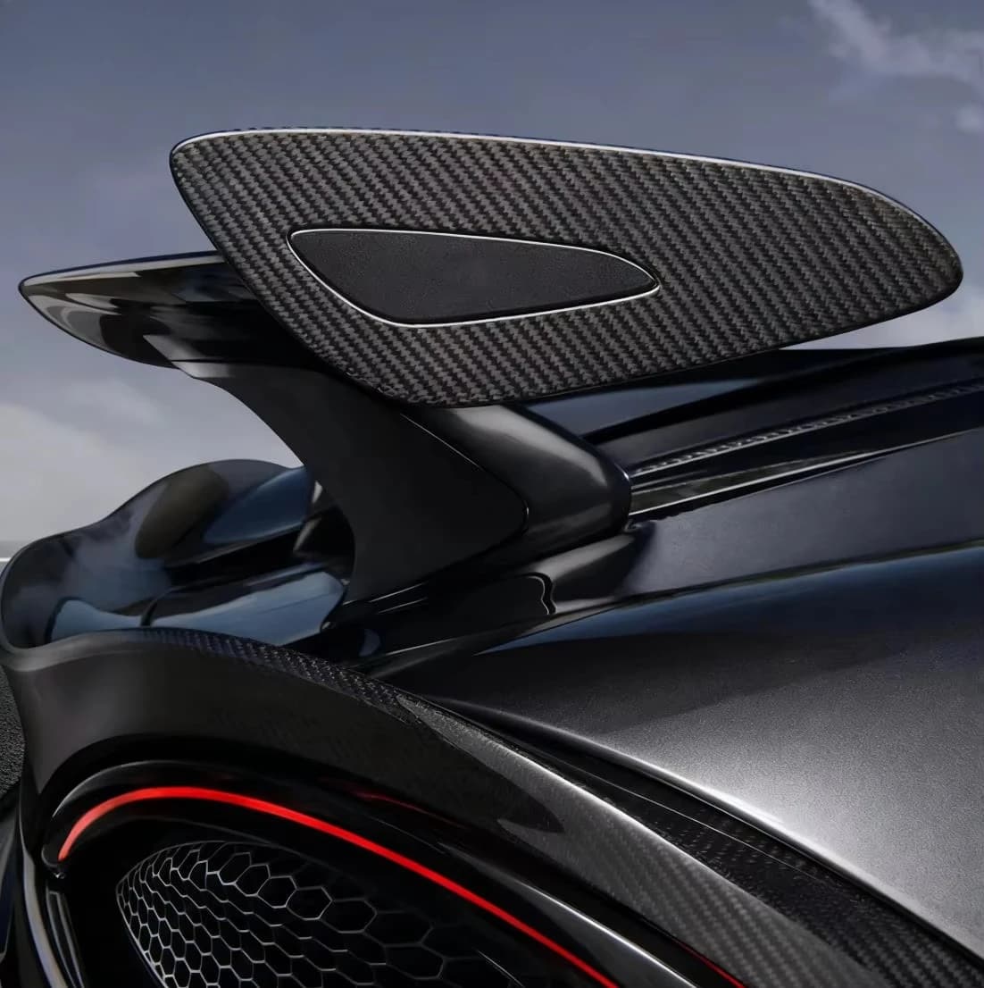 For McLaren 540c & 570s M Style High Quality Fitment Carbon Fiber Rear Spoiler Deck Ducktail Trunk Wing Tuning Aerodynamic Kit