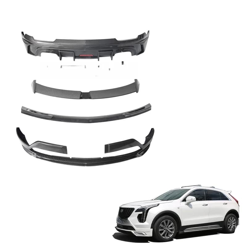 High Quality PP Plastic Body Kit For Cadillac XT4 Modified Front Lip Rear Diffuser Spoiler Exterior Car Modification Accessories