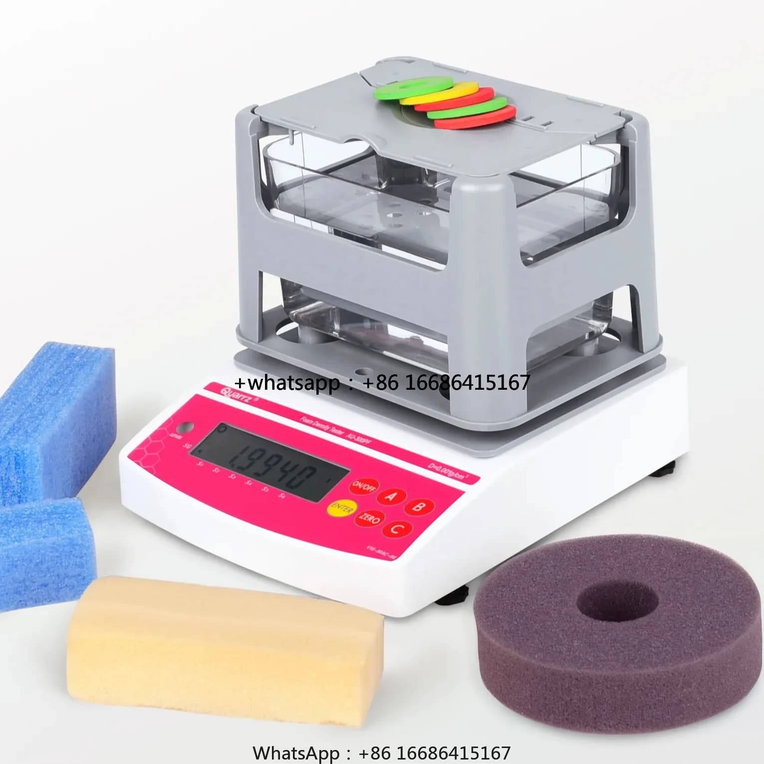 AU-300PF Sponge Foam Density Meter Eletronic Densitometer Specific Solid Gravity Meter