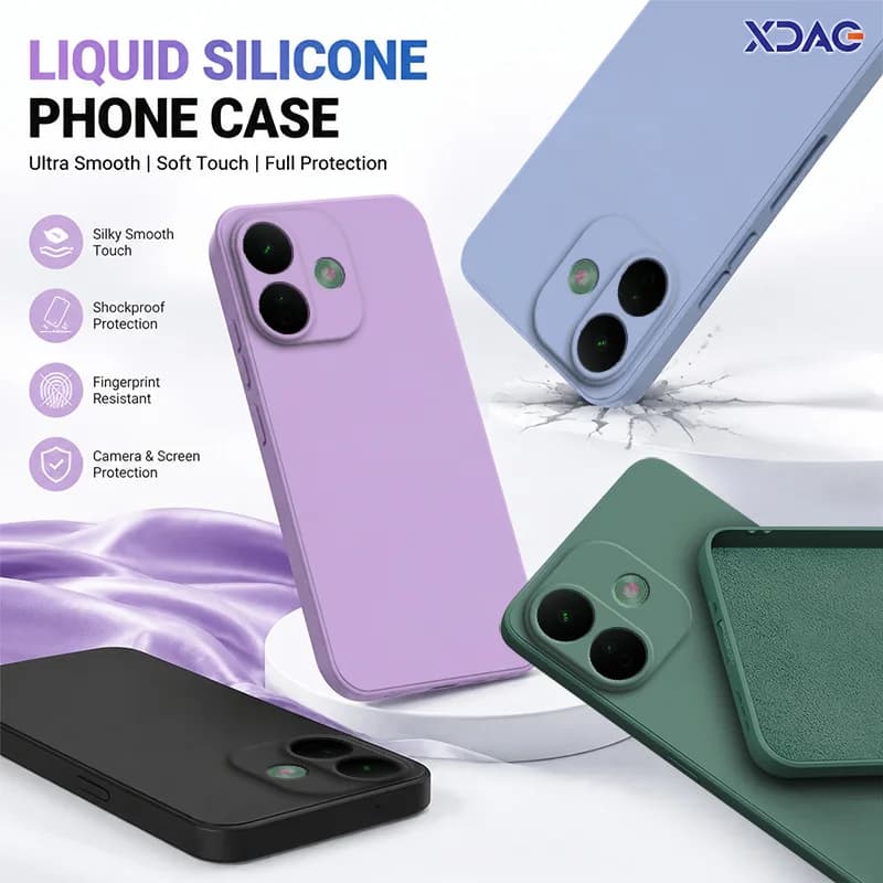 Compatible for Redmi Note 17 Pro Max Note17 17ProMax 4G 5G Upgraded Liquid Silicone Case Soft Shockproof Microfiber Lining Cover