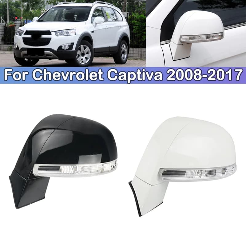 DCGO 6/8Pin Car Rearview Outer Side Mirror Assy For Chevrolet Captiva 2008 2009 2010 2011 2012 2013 2014 2015 2016 2017