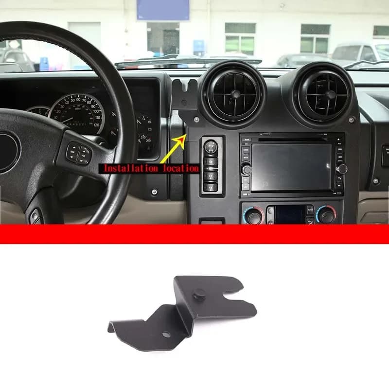 For 2003-2007 Hummer H2 Black Car Model Car Mic Handheld Walkie Talkie Microphone Mounting Bracket Car Interior Accessories