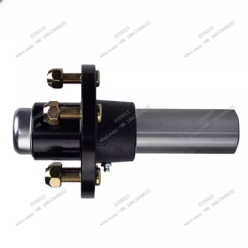 High-Quality Trailer Wheel Hub Axle Short Half Axle RV Rear Axle 2.7 Tons 6 Holes 139.7 Axle Head Habatou