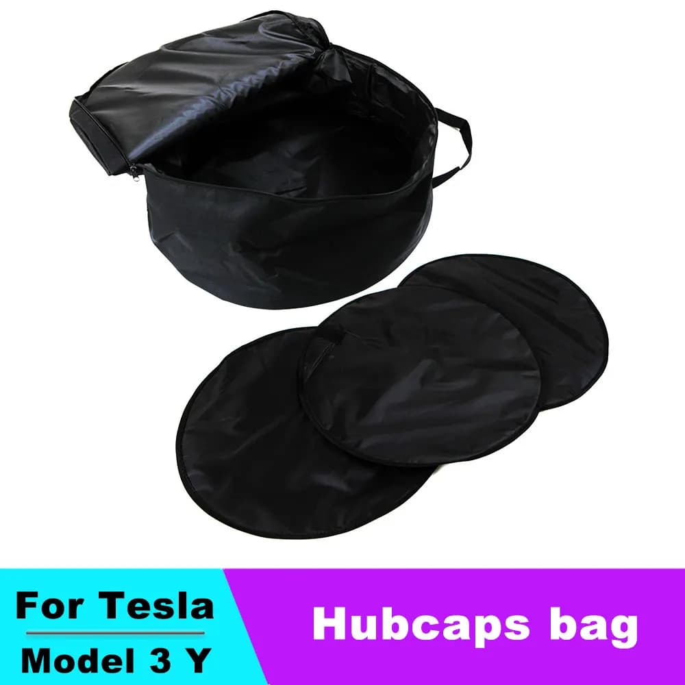 For Tesla Model 3  Aero 18"/ Model Y 19" Hubcaps bag Oxford Wheel Cover Storage Bag Wheel protection service tool storage bag