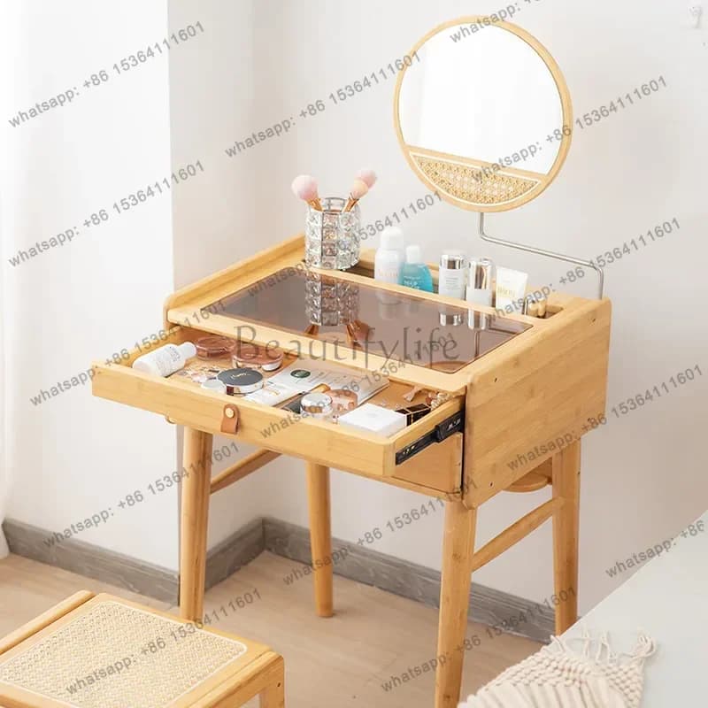 Desgin Minimalist Vanity Table Bedroom Small Chep Makeup Vintag Dressing Table Beauty Organizer Girl Comoda