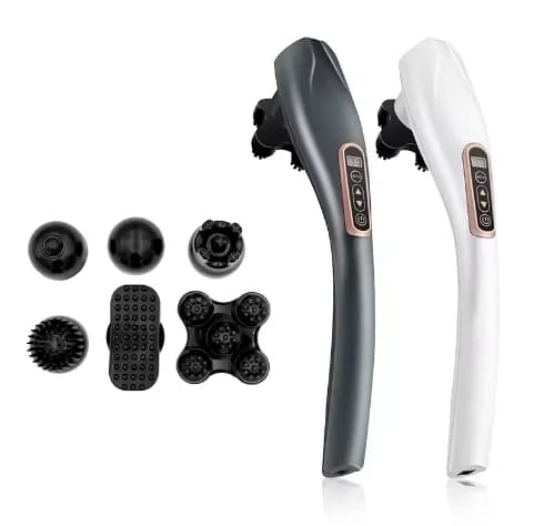 Rechargeable Cordless Electric Percussion Body Deep Tissue Muscle Vibrator Handheld Massage Hammer Stick Wand