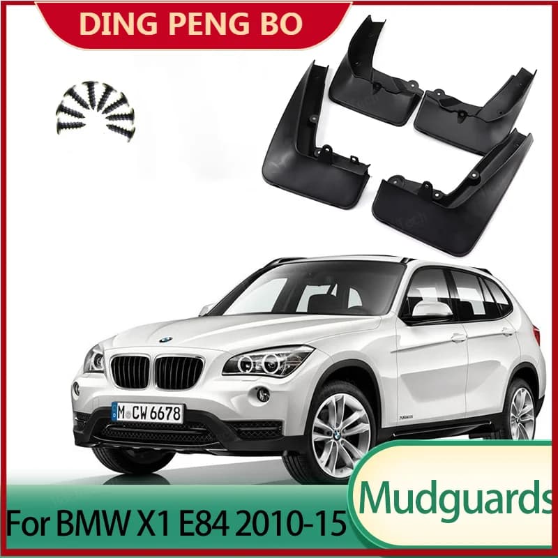 ABS 4PCS Special Car Mud Flaps Durable Fender Splash Guards for BMW X1 E84 2010-2015 Auto Replacement Accessories