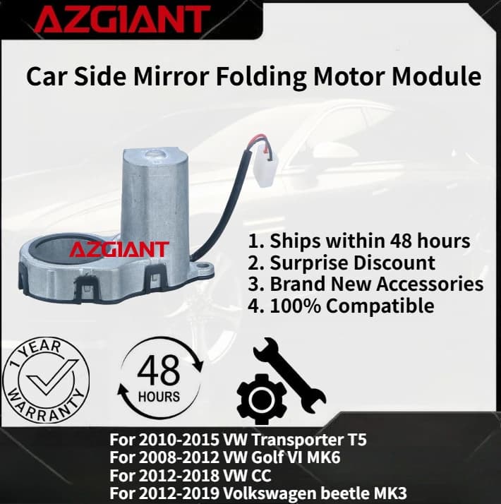 For VW Transporter T5 2010-2015/Golf Ⅵ MK6 2008-2012 Car Side Mirror Folding Motor Module High-quality parts 100% compatible OEM