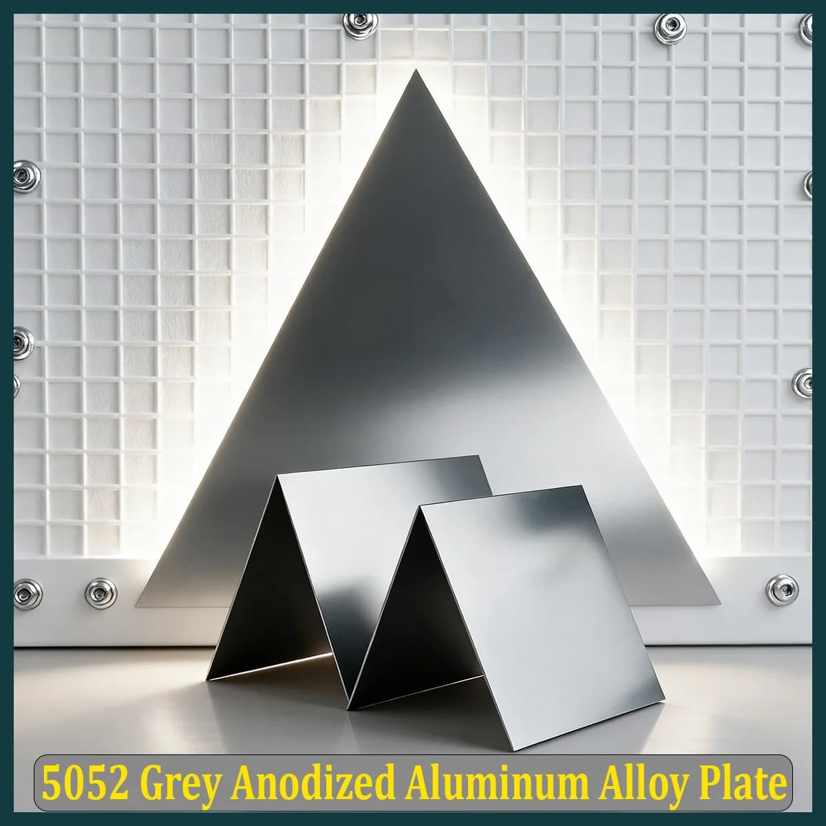 5052 Grey Anodized Aluminum Alloy Plate | For Laser Cutting, Thk 0.5/0.8/1/1.5/2mm, Size 100x100-300x300mm (100x100/200x200)