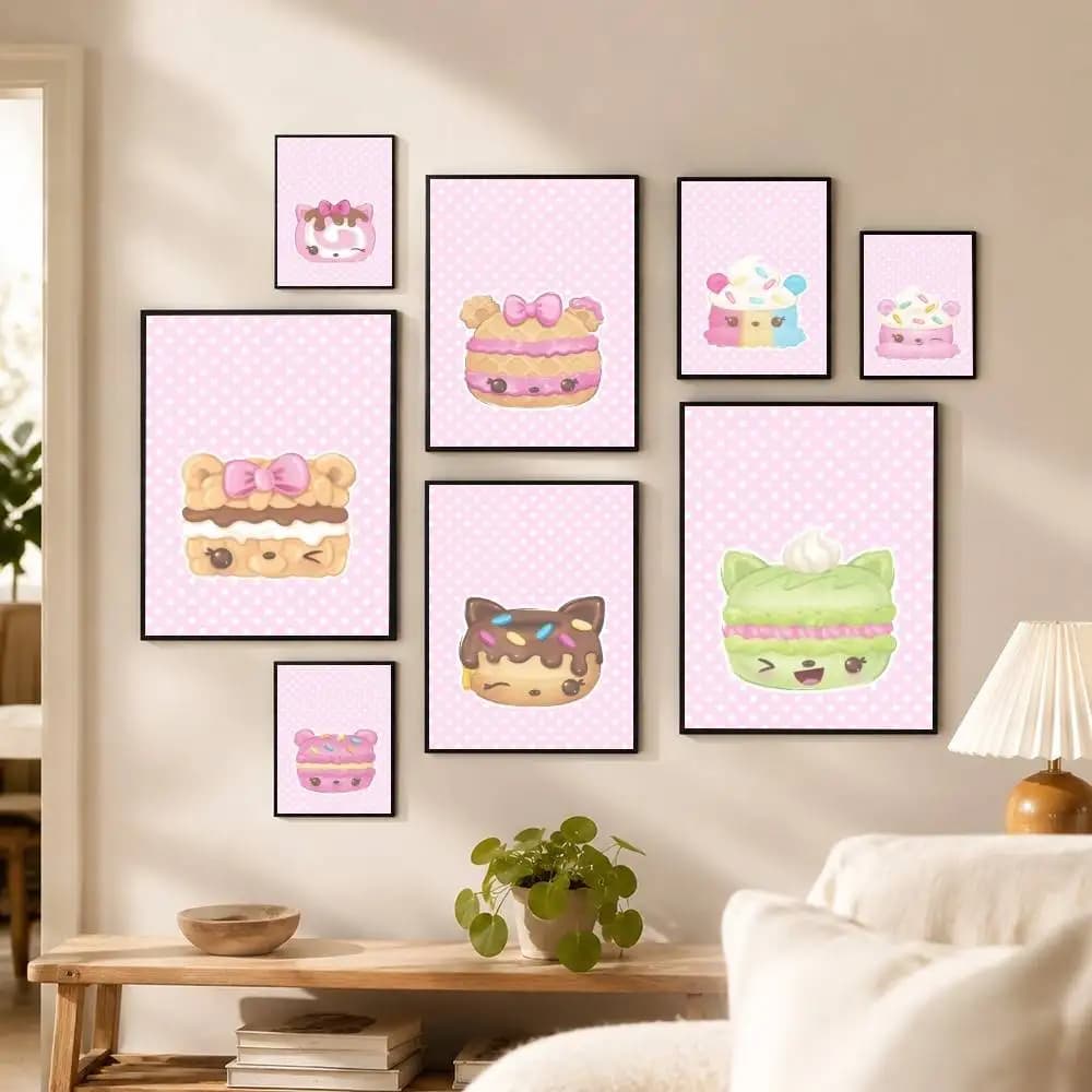 C-Cute Num Noms Anime Poster High Quality Dorm Living Room Aesthetic Wall Decoration Painting Stickers Gift