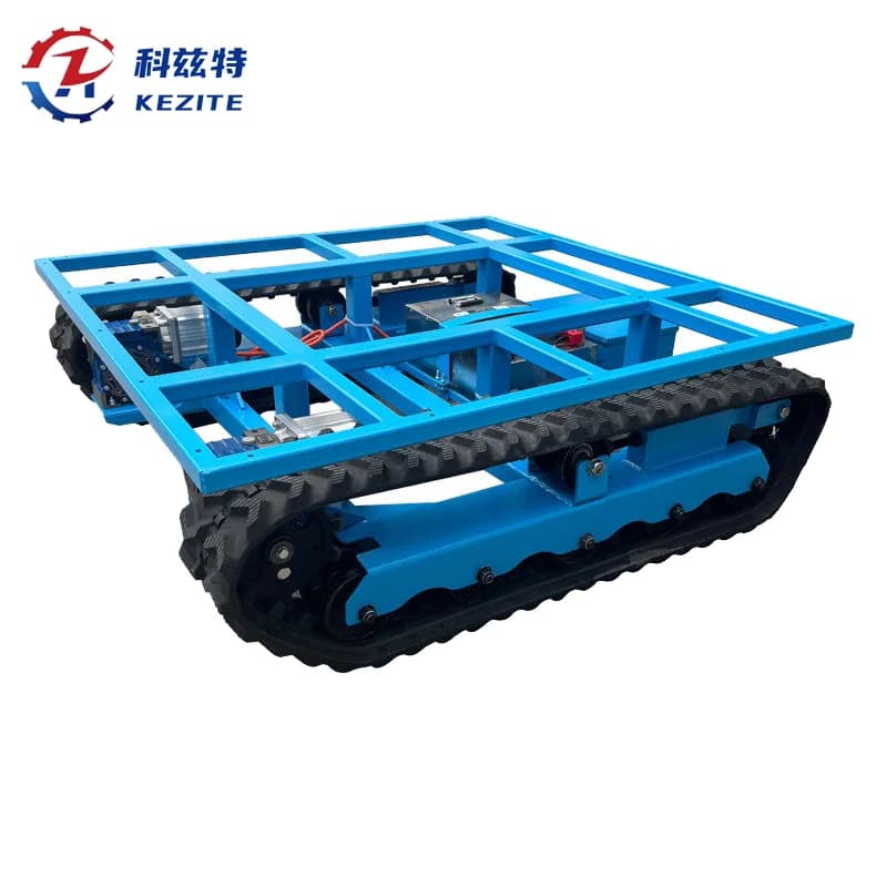 Electric Remote Control Track Transporter Chassis with 2x1200W Brushless Motor 0-6KM/H Speed 500KG Load Capacity