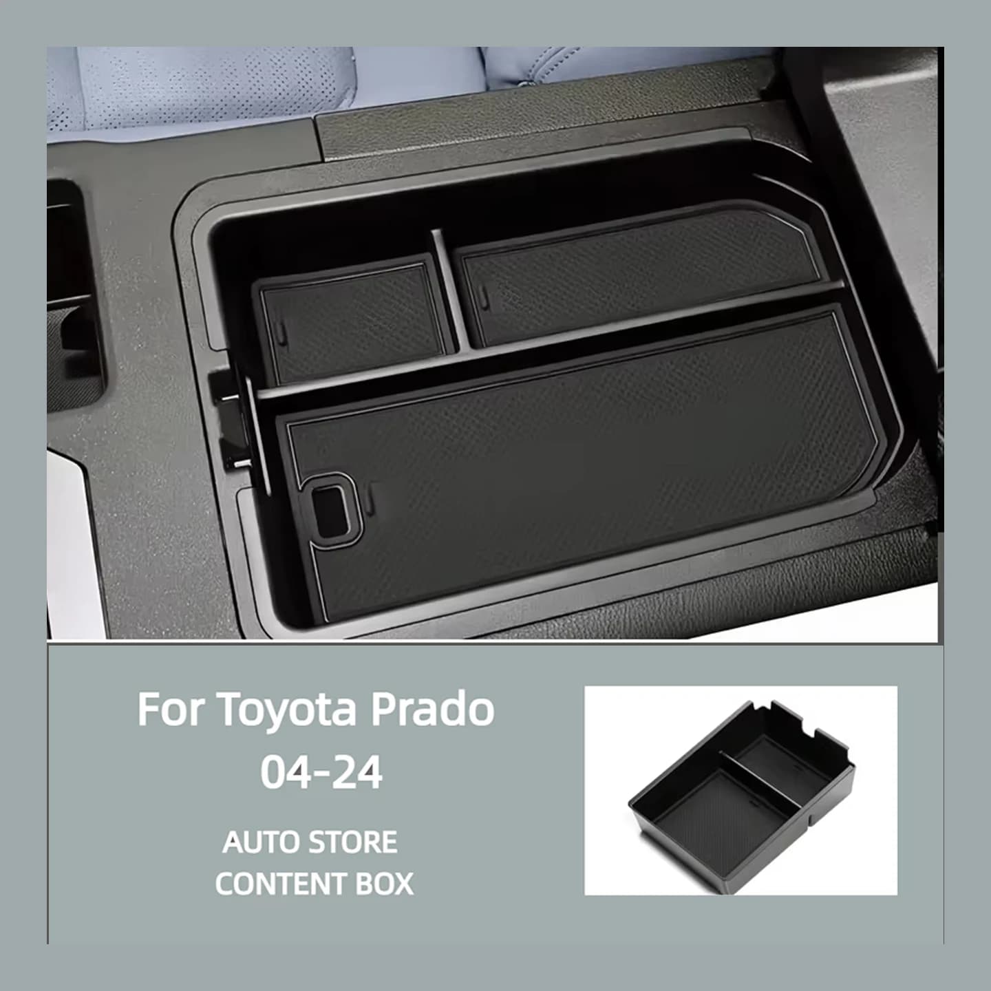 For Toyota 04-24 Prado PRADO Center Console Organizer Land Cruiser LC250 Organizer