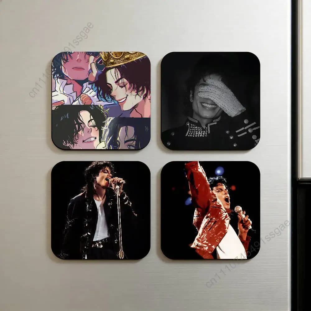 M-Michael J-Jackson Decorative Refrigerator Magnets, Cute Funny Fridge Magnets for Kitchen Home Office Whiteboard Locker Decor