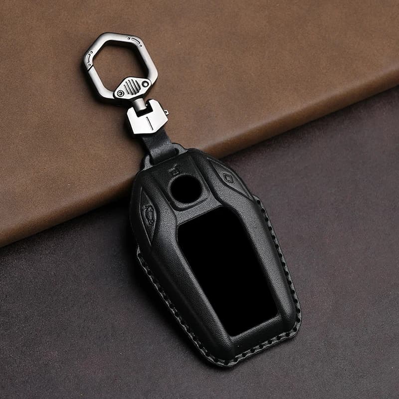 Genuine Leather Protector for BMW Key 7 Series 730Li 740 New X5 X6 X7 Buckle 530Le Car 6 Series 630GT Key Case Cover Fob