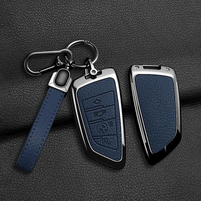 Car Key Case Cover Protector Shell for BMW X1 X3 X5 X6 X7 1 3 5 6 7 Series G20 G30 G11 F15 F16 G01 G02 F48 Keychain Accessories